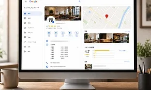 Googleビジネスプロフィール基本整備の画面イメージ